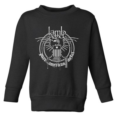 L.A.M.B Of God Skeleton Eagle Toddler Sweatshirt