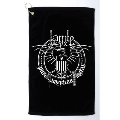 L.A.M.B Of God Skeleton Eagle Golf Towel