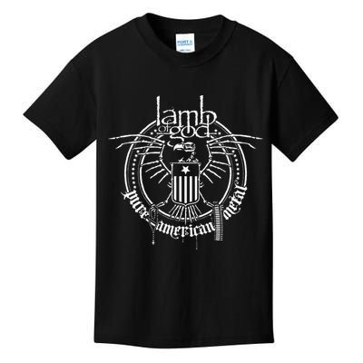L.A.M.B Of God Skeleton Eagle Kids T-Shirt