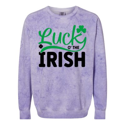 Lucky O'the Irish Funny St Patricks Day Colorblast Crewneck Sweatshirt