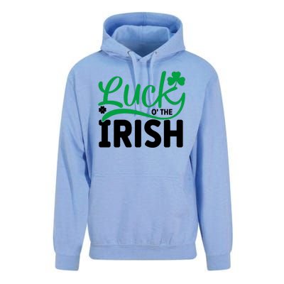 Lucky O'the Irish Funny St Patricks Day Unisex Surf Hoodie