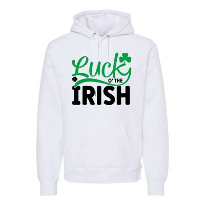 Lucky O'the Irish Funny St Patricks Day Premium Hoodie