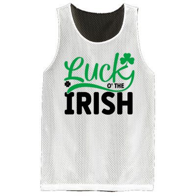 Lucky O'the Irish Funny St Patricks Day Mesh Reversible Basketball Jersey Tank