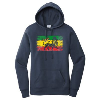 Lion Of Judah Rasta Ethiopian Reggae Old Ethiopia Flag Fan Gift Women's Pullover Hoodie