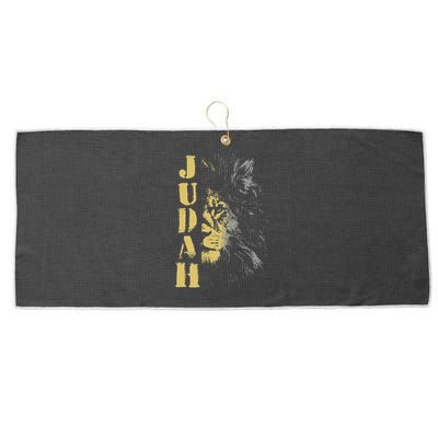 Lion Of Judah Design Hebrew Israelite Design Large Microfiber Waffle Golf Towel