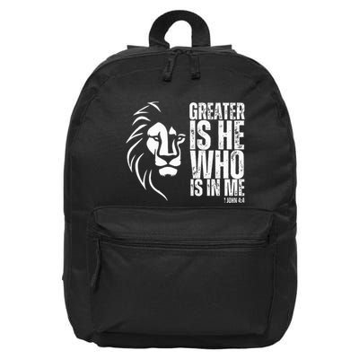 Lion Of Judah Christian Bible Verse 16 in Basic Backpack