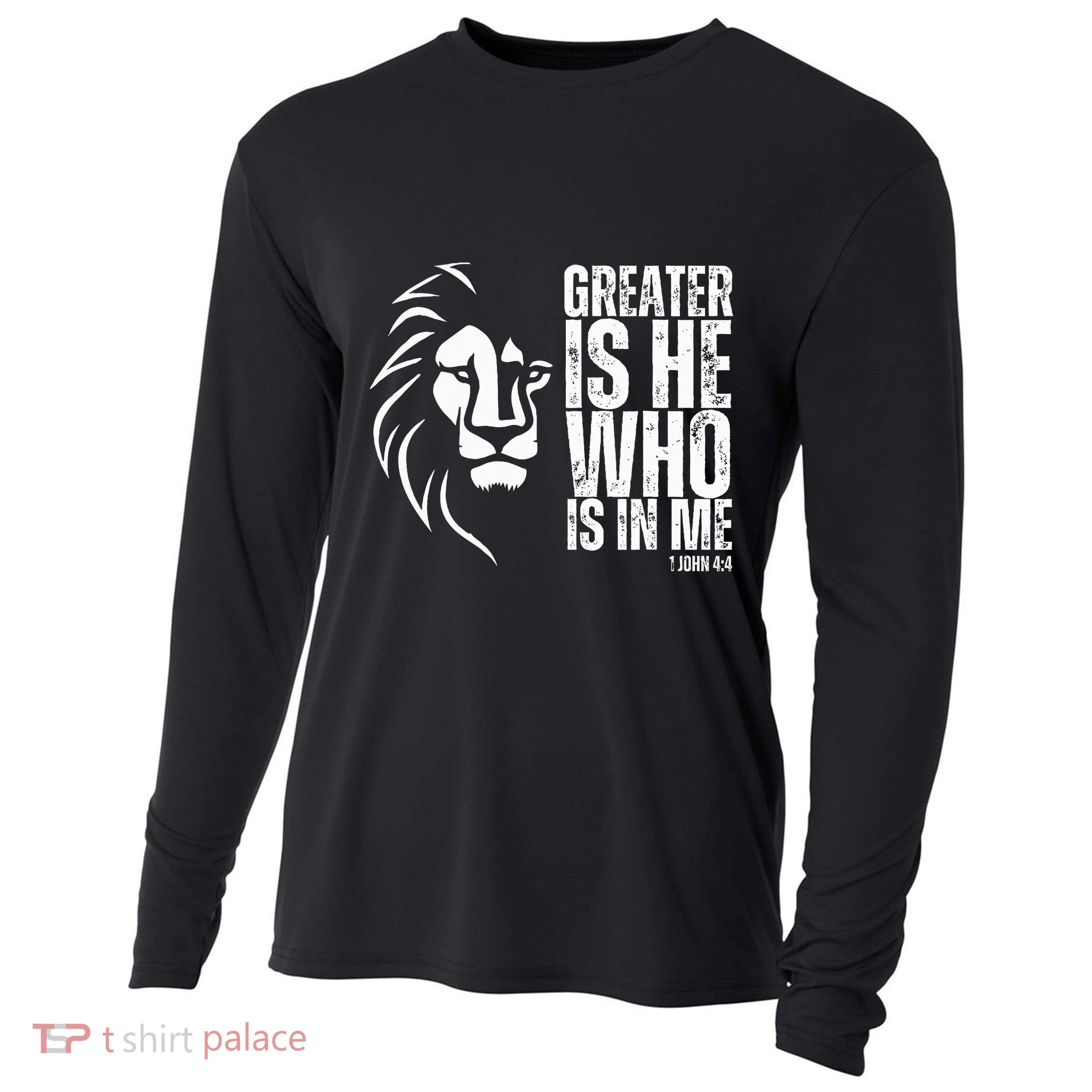 Lion Of Judah Christian Bible Verse Cooling Performance Long Sleeve Crew