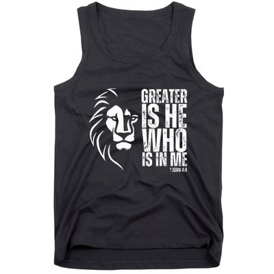 Lion Of Judah Christian Bible Verse Tank Top