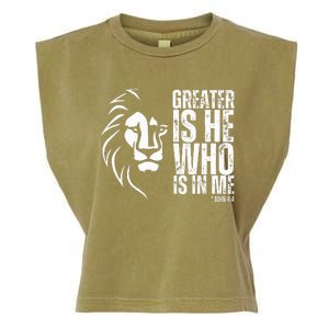 Lion Of Judah Christian Bible Verse Garment-Dyed Women's Muscle Tee