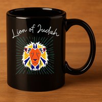 Lion of Judah 11oz C Handle Ceramic Mug