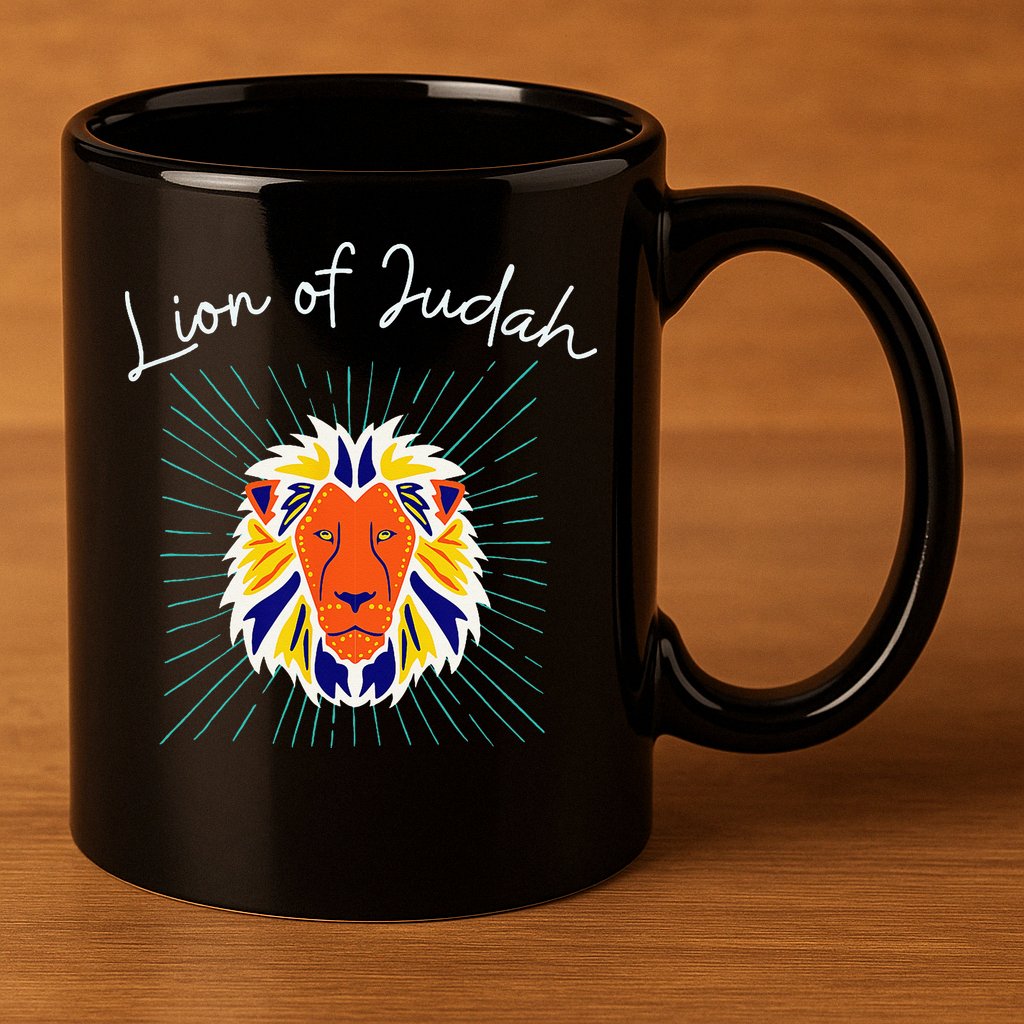 Lion of Judah 11oz C Handle Ceramic Mug