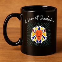 Lion of Judah 11oz C Handle Ceramic Mug