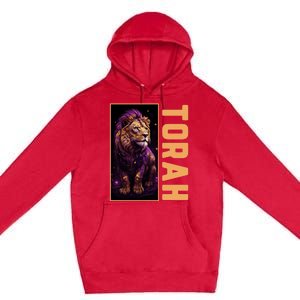 Lion Of Judah Messianic Hebrew Roots Torah Observant Premium Pullover Hoodie