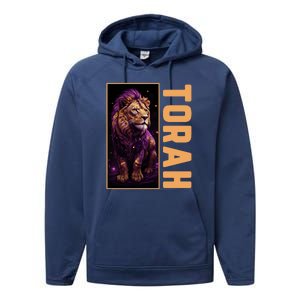 Lion Of Judah Messianic Hebrew Roots Torah Observant Performance Fleece Hoodie