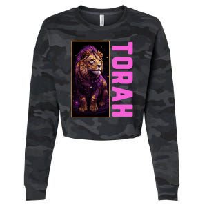 Lion Of Judah Messianic Hebrew Roots Torah Observant Cropped Pullover Crew