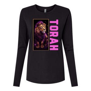 Lion Of Judah Messianic Hebrew Roots Torah Observant Womens Cotton Relaxed Long Sleeve T-Shirt