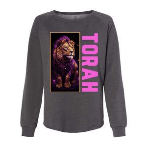 Lion Of Judah Messianic Hebrew Roots Torah Observant Womens California Wash Sweatshirt