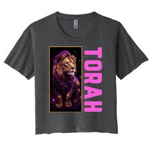 Lion Of Judah Messianic Hebrew Roots Torah Observant Women's Crop Top Tee