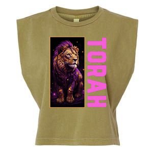 Lion Of Judah Messianic Hebrew Roots Torah Observant Garment-Dyed Women's Muscle Tee