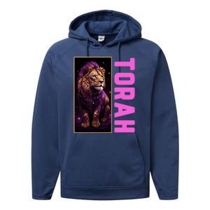 Lion Of Judah Messianic Hebrew Roots Torah Observant Performance Fleece Hoodie