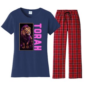 Lion Of Judah Messianic Hebrew Roots Torah Observant Women's Flannel Pajama Set