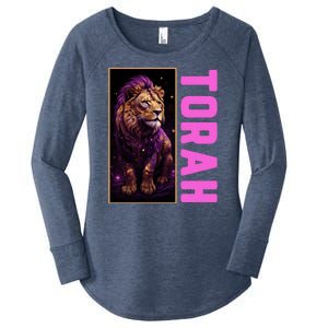 Lion Of Judah Messianic Hebrew Roots Torah Observant Women's Perfect Tri Tunic Long Sleeve Shirt