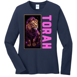 Lion Of Judah Messianic Hebrew Roots Torah Observant Ladies Long Sleeve Shirt