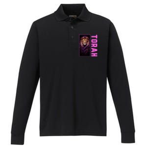 Lion Of Judah Messianic Hebrew Roots Torah Observant Performance Long Sleeve Polo