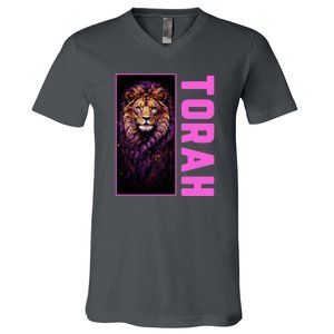 Lion Of Judah Messianic Hebrew Roots Torah Observant V-Neck T-Shirt