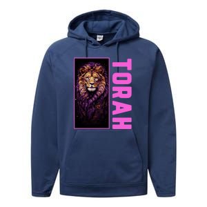 Lion Of Judah Messianic Hebrew Roots Torah Observant Performance Fleece Hoodie