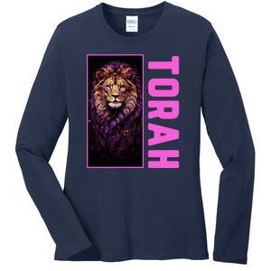 Lion Of Judah Messianic Hebrew Roots Torah Observant Ladies Long Sleeve Shirt