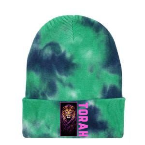 Lion Of Judah Messianic Hebrew Roots Torah Observant Tie Dye 12in Knit Beanie