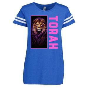 Lion Of Judah Messianic Hebrew Roots Torah Observant Enza Ladies Jersey Football T-Shirt