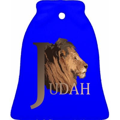 Lion Of Judah Tribe Of Judah Funny Gift Ceramic Bell Ornament