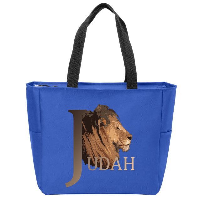 Lion Of Judah Tribe Of Judah Funny Gift Zip Tote Bag