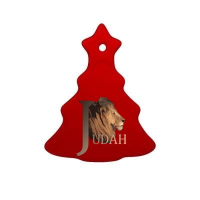 Lion Of Judah Tribe Of Judah Funny Gift Ceramic Tree Ornament