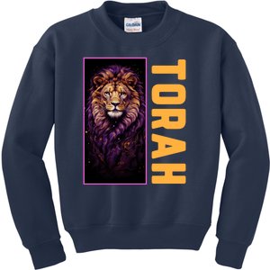 Lion Of Judah Messianic Hebrew Roots Torah Observant Kids Sweatshirt