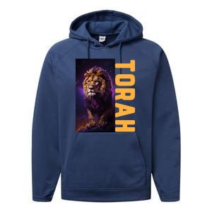 Lion Of Judah Messianic Hebrew Roots Torah Observant Performance Fleece Hoodie