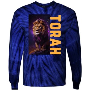 Lion Of Judah Messianic Hebrew Roots Torah Observant Tie-Dye Long Sleeve Shirt