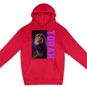 Lion Of Judah Messianic Hebrew Roots Torah Observant Premium Pullover Hoodie