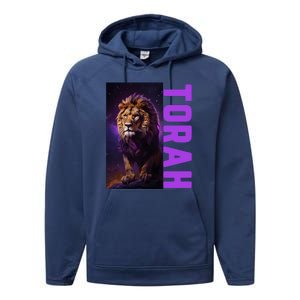 Lion Of Judah Messianic Hebrew Roots Torah Observant Performance Fleece Hoodie