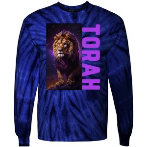 Lion Of Judah Messianic Hebrew Roots Torah Observant Tie-Dye Long Sleeve Shirt