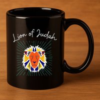 Lion of Judah 11oz C Handle Ceramic Mug