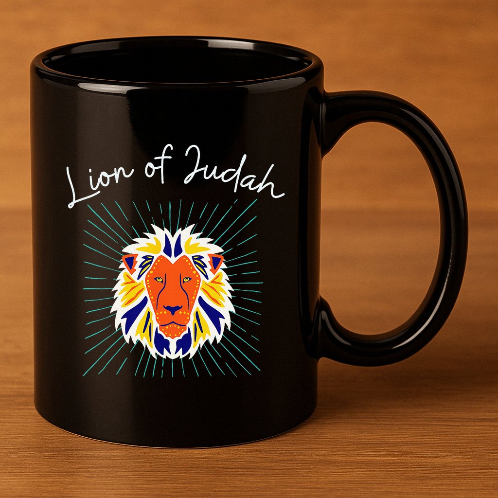 Lion of Judah 11oz C Handle Ceramic Mug
