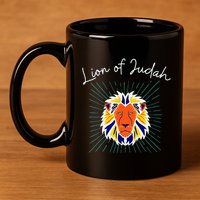 Lion of Judah 11oz C Handle Ceramic Mug