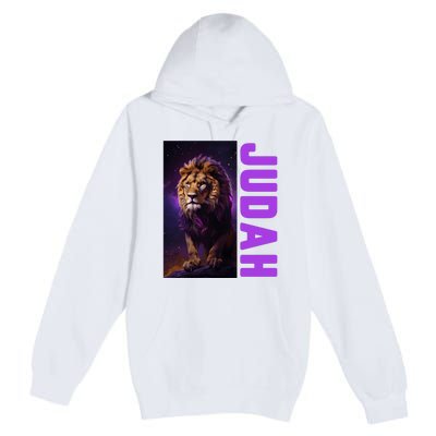 Lion Of Judah Messianic Hebrew Roots Torah Observant Premium Pullover Hoodie