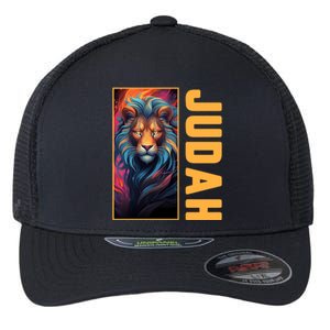 Lion Of Judah Messianic Hebrew Roots Torah Observant Yeshua Flexfit Unipanel Trucker Cap