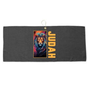 Lion Of Judah Messianic Hebrew Roots Torah Observant Yeshua Large Microfiber Waffle Golf Towel