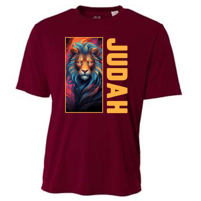 Lion Of Judah Messianic Hebrew Roots Torah Observant Yeshua Cooling Performance Crew T-Shirt