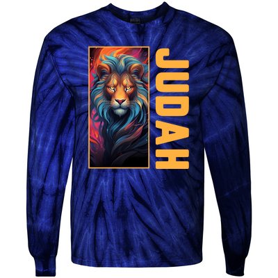 Lion Of Judah Messianic Hebrew Roots Torah Observant Yeshua Tie-Dye Long Sleeve Shirt